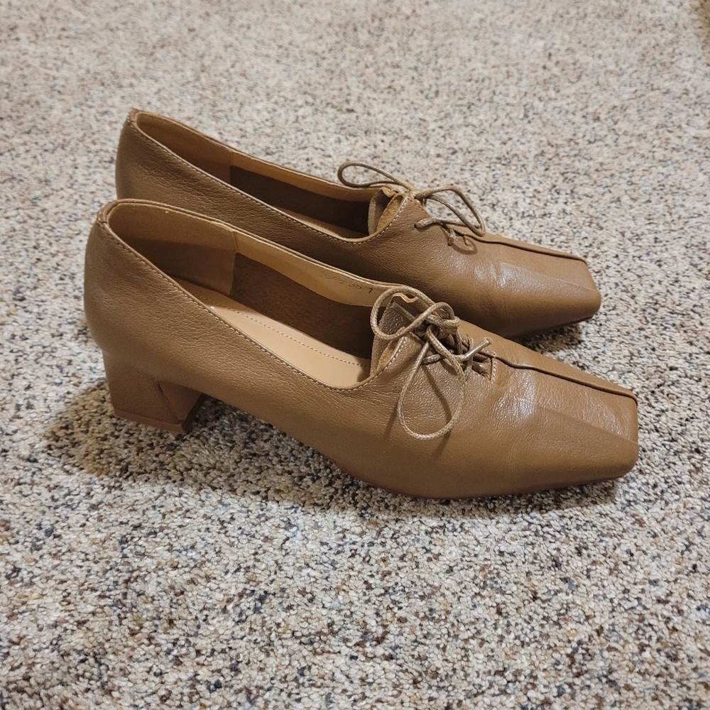 CHIKO Belva Square Toe Block Heel Oxfords Shoes Size 6 - Picture 3 of 7